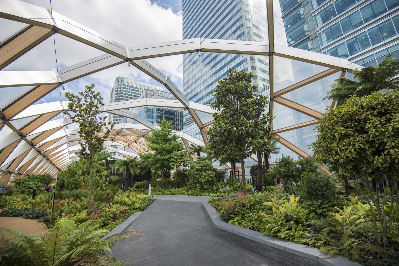 Crossrail Sky Garden, Canary Wharf.